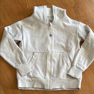 Girls' Gray Athleta Zip Up Hoodie